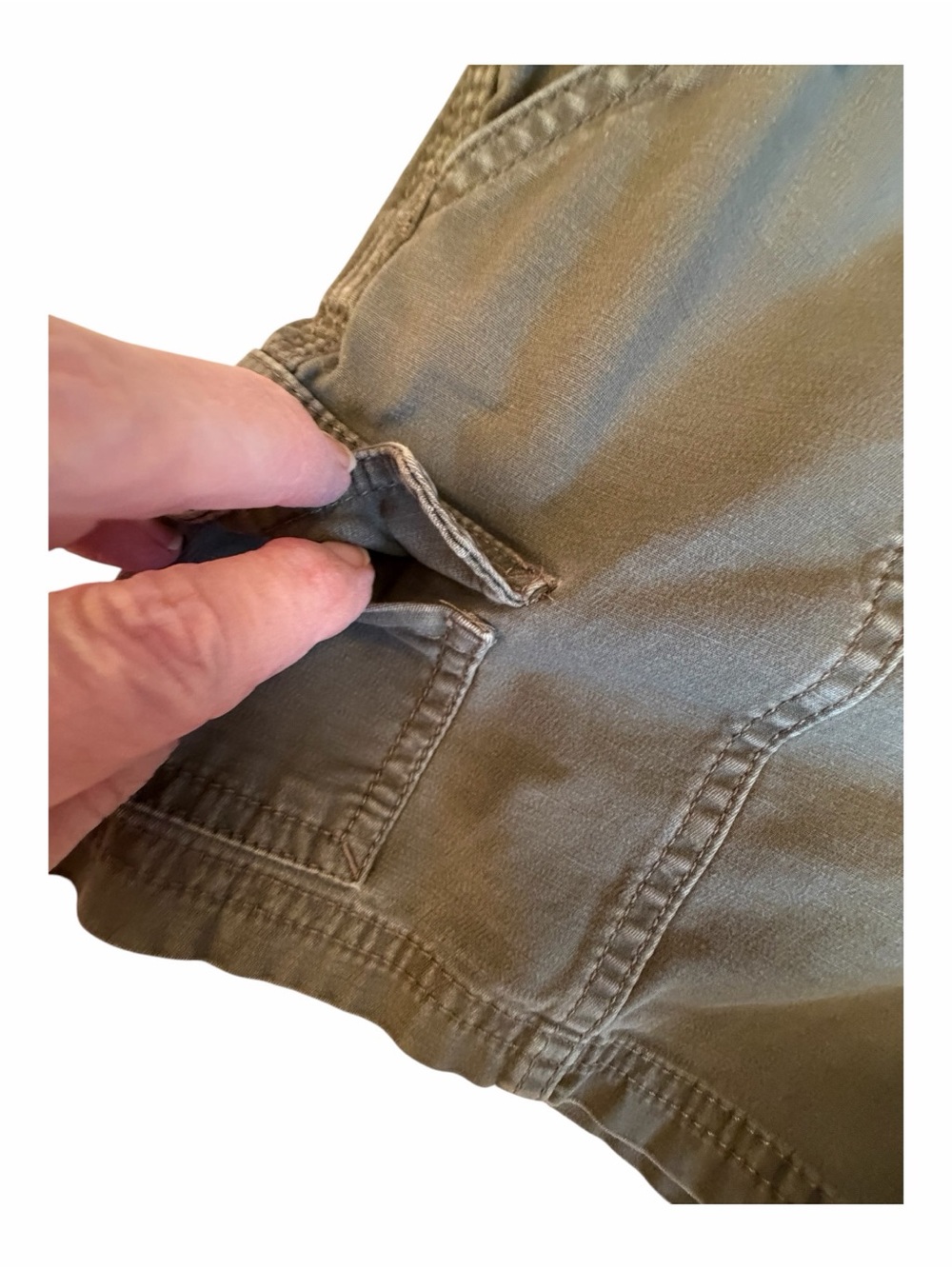 The North Face Women's Cargo Hiking Shorts olive/weathered green-Size Small - Picture 2 of 8
